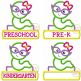 Bookworm Early Years Girl Applique Design Set