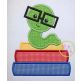 Bookworm Elementary Grades Boy Applique Design Set