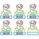 Bookworm Elementary Grades Girl Applique Design Set