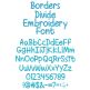 Borders Divide But Hearts Shall Conquer Embroidery Font | Machine Embroidery Designs by JuJu