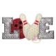 Bowling Love Applique | Machine Embroidery Designs by JuJu
