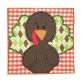 Turkey Box Applique | Machine Embroidery Designs by JuJu