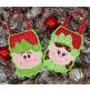 Boy and Girl Elf Treat Bags | Machine Embroidery Designs by JuJu