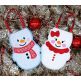 Mr and Mrs Snowman Treat Bags | Machine Embroidery Designs by JuJu