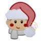 Boy Fluffy Hat Applique | Machine Embroidery Designs by JuJu