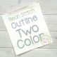 Brick House Two Color Bean Stitch Embroidery Font | Machine Embroidery Designs by JuJu