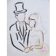 Bride and Groom Embroidery | Machine Embroidery Designs by JuJu
