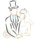 Bride and Groom Embroidery | Machine Embroidery Designs by JuJu