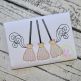 Broom Trio Motif Embroidery | Machine Embroidery Designs by JuJu