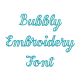 Bubbly Embroidery Font | Machine Embroidery Designs by JuJu