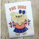 Bulldog Cheer Mascot Applique | Machine Embroidery Designs by JuJu