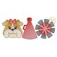 Bulldog Cheer Trio Sketch Embroidery | Machine Embroidery Designs by JuJu