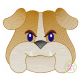 Bulldog Face Boy Sketch Embroidery | Machine Embroidery Designs by JuJu