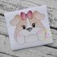 Bulldog Face Girl Sketch Embroidery | Machine Embroidery Designs by JuJu