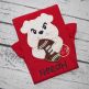 Bulldog Football Mascot Applique | Machine Embroidery Designs by JuJu
