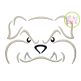 Bulldog Mascot Embroidery | Machine Embroidery Designs by JuJu
