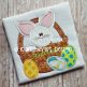 Bunny Basket Eggs Applique | Machine Embroidery Designs by JuJu