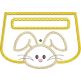 ITH Bunny Wrap Around Towel Topper | Machine Embroidery Designs by JuJu