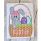 Easter Bunny Basket Applique | Machine Embroidery Designs by JuJu