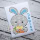 Bunny Boy Holding Carrot Applique | Machine Embroidery Designs by JuJu