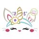 Bunny Unicorn Horn Embroidery | Machine Embroidery Designs by JuJu