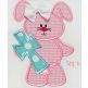 Easter Bunny Cross Applique | Machine Embroidery Designs by JuJu