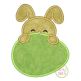 Bunny Egg Peeker Boy Applique | Machine Embroidery Designs by JuJu