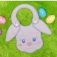 ITH Bunny Face Baby Bib | Machine Embroidery Designs by JuJu