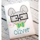 Bunny Glasses Boy Applique | Machine Embroidery Designs by JuJu