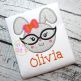 Bunny Glasses Girl Applique | Machine Embroidery Designs by JuJu
