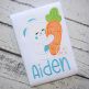 Bunny Hugs Carrot Applique | Machine Embroidery Designs by JuJu