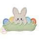 Bunny in the Grass Boy Applique | Machine Embroidery Designs by JuJu