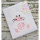 Bunny Monogram Applique Frame | Machine Embroidery Designs by JuJu