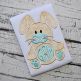 Bunny Monogram Applique Frame | Machine Embroidery Designs by JuJu