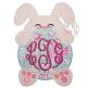 Bunny Monogram Peeker Applique | Machine Embroidery Designs by JuJu