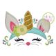 Bunny Unicorn Horn Applique | Machine Embroidery Designs by JuJu