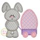 Easter Bunny Wagon Egg Applique | Machine Embroidery Designs by JuJu