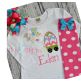 Easter Bunny Wagon Egg Applique | Machine Embroidery Designs by JuJu