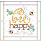 ITH Busy Bees Bee Happy Pot Holder | Machine Embroidery Designs by JuJu