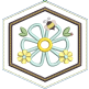 ITH Busy Bees Flower Coaster | Machine Embroidery Designs by JuJu