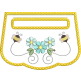 ITH Busy Bees Wrap Around Towel Topper | Machine Embroidery Designs by JuJu
