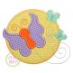 Butterfly Circle Applique Design | Machine Embroidery Designs by JuJu