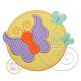 Butterfly Circle Applique Design | Machine Embroidery Designs by JuJu