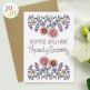 All Occasions Greeting Cards Embroidery Set 6 | Machine Embroidery Designs by JuJu