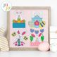 Chunky Easter Bunnies 1 Satin Embroidery Set
