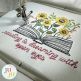 Reading is Dreaming - Floral Book Saying Embroidery Design | Machine Embroidery Designs by JuJu