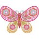 Whimsical Butterfly 1 Embroidery Design | Machine Embroidery Designs by JuJu
