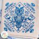                                 Delft Blue Owls Embroidery Set | Machine Embroidery Designs by JuJu
                            