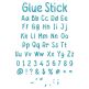 Glue Stick Embroidery Font | Machine Embroidery Designs by JuJu