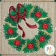 In The Hoop Wreath Mini Quilt Project | Machine Embroidery Designs by JuJu